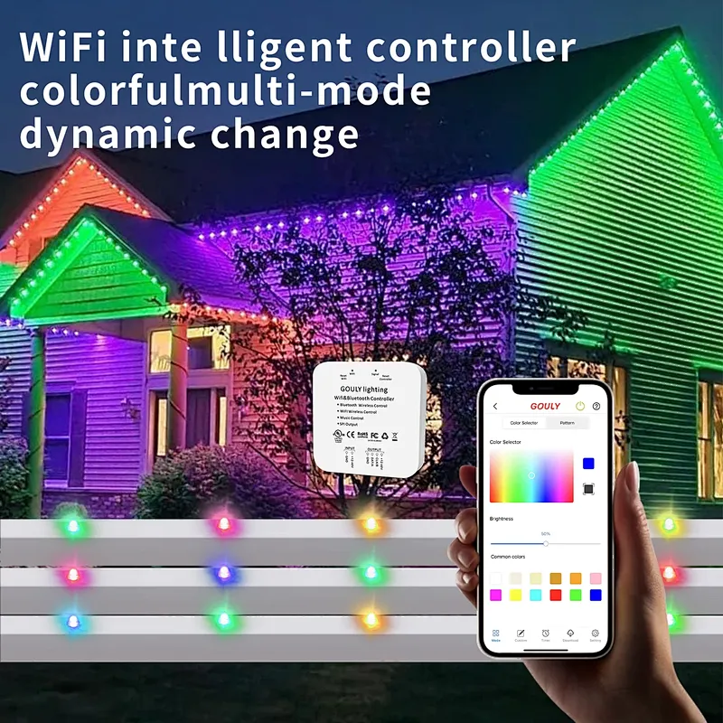 Smart Outdoor Waterproof Permanent Lighting RGBW Permanent Led Pixel Light